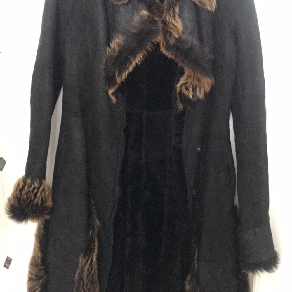 badgley mischka mink coat in excellent condition